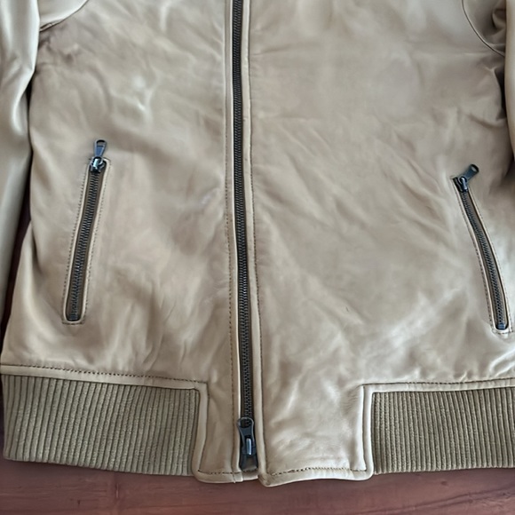 Gap Retro Look Soft Leather Jacket sz medium - Picture 3 of 14